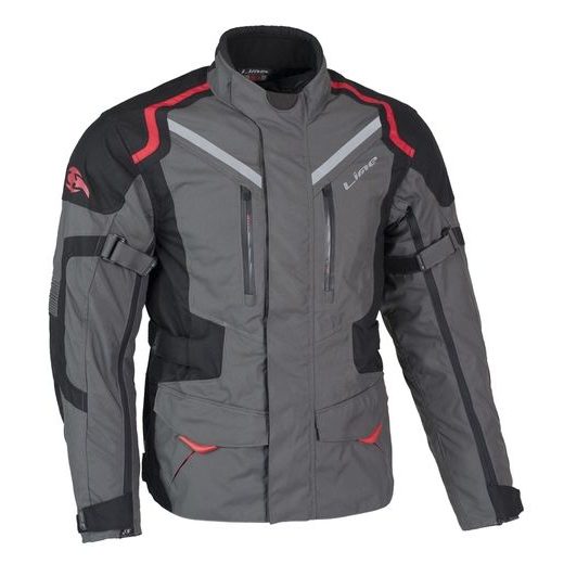 CESTOVNÍ TEXTILNÍ BUNDA MBW ADVENTURE PRO JACKET - ŠEDÁ