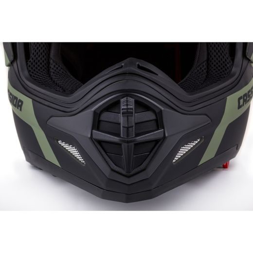 PŘILBA TOUR 1.1 SPECTRE, CASSIDA (ZELENÁ ARMY MATNÁ/ŠEDÁ/ČERNÁ, PLEXI S PŘÍPRAVOU PRO PINLOCK) - ENDURO HELMY - NA MOTORKÁŘE