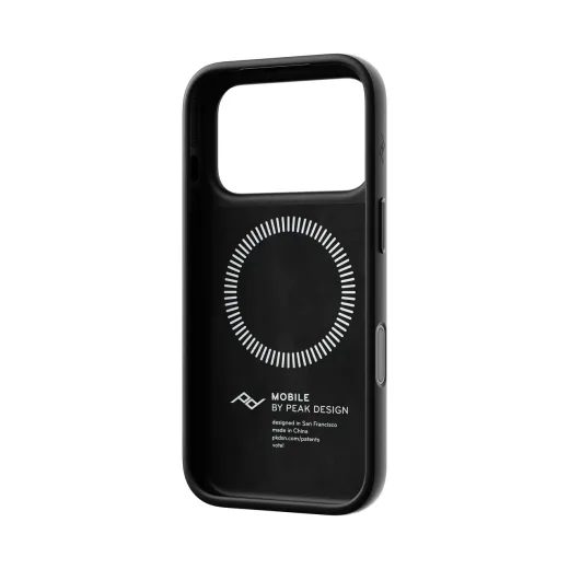 PEAK DESIGN EVERYDAY CASE - IPHONE 18 - ČERNÁ KŮŽE - KRYTY NA TELEFON - NA MOTORKU