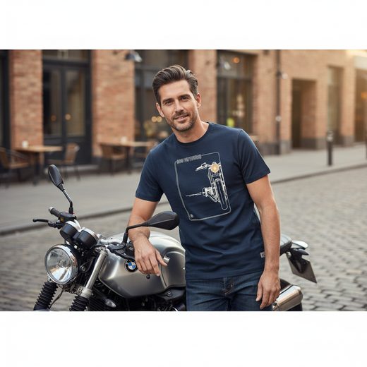 TRIKO RNINET PÁNSKÉ MODRÉ - TRIČKA - NA MOTORKÁŘE