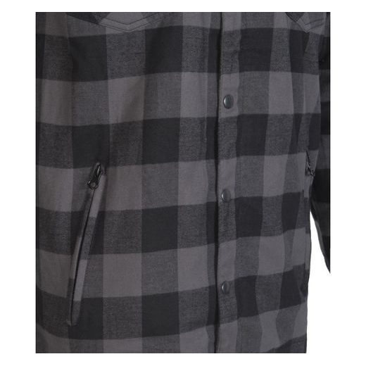 FLANELOVÁ KOŠILE MBW MONTANA GREY - KOŠILE - NA MOTORKÁŘE