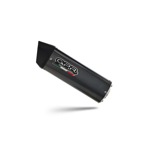 DVOJITÁ KONCOVKA VÝFUKU SLIP-ON GPR FURORE D.42.FUPO MATNÁ ČERNÁ - DVOJITÉ KONCOVKY VÝFUKU - NA MOTORKU