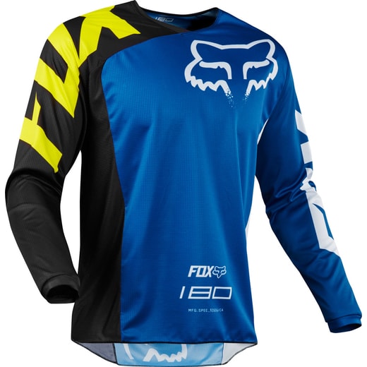 MOTOKROSOVÝ DRES FOX 180 RACE JERSEY MX18 - MODRÁ