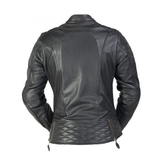 DÁMSKÁ STYLOVÁ KOŽENÁ BUNDA MBW BETTY - ČERNÁ