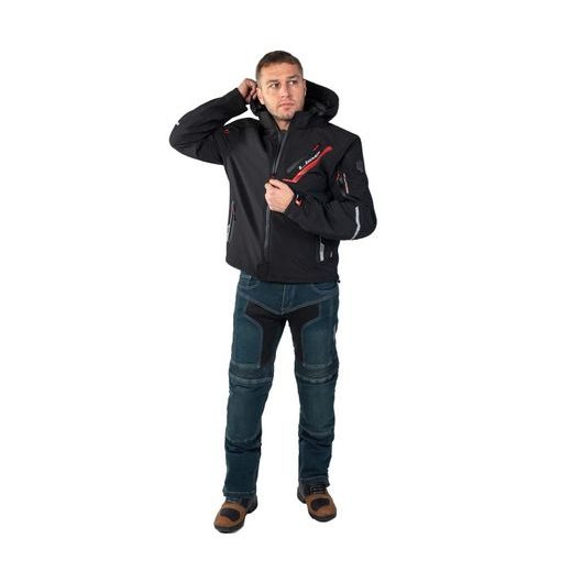 PÁNSKÁ TEXTILNÍ BUNDA MBW DENVER SOFTSHELL - TEXTILNÍ BUNDY - NA MOTORKÁŘE