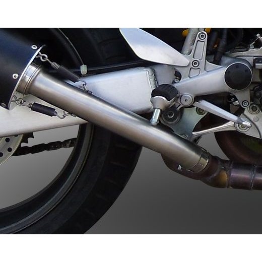 DVOJITÁ KONCOVKA VÝFUKU SLIP-ON GPR M3 H.28.M3.PP BROUŠENÁ NEREZOVÁ OCEL - DVOJITÉ KONCOVKY VÝFUKU - NA MOTORKU