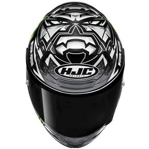 HJC PŘILBA RPHA 12 QUARTARARO REPLICA BL MC5 - BEZ SLUNEČNÍ CLONY - NA MOTORKÁŘE