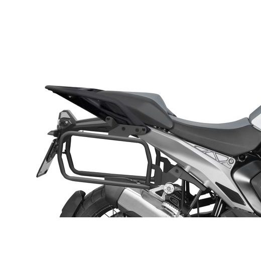 KOMPLETNÍ SADA BOČNÍCH HLINÍKOVÝCH KUFRŮ SHAD TERRA 36L/47L, VČETNĚ MONTÁŽNÍ SADY SHAD BMW R 1300 GS - SADY - NA MOTORKU