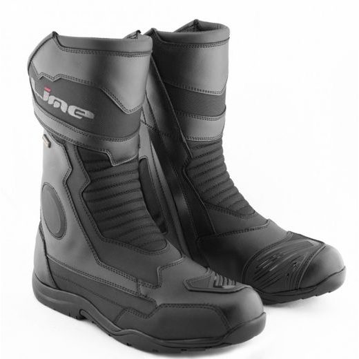 CESTOVNÍ KOŽENÉ BOTY MBW NICK - ČERNÉ - KOŽENÉ BOTY - NA MOTORKÁŘE