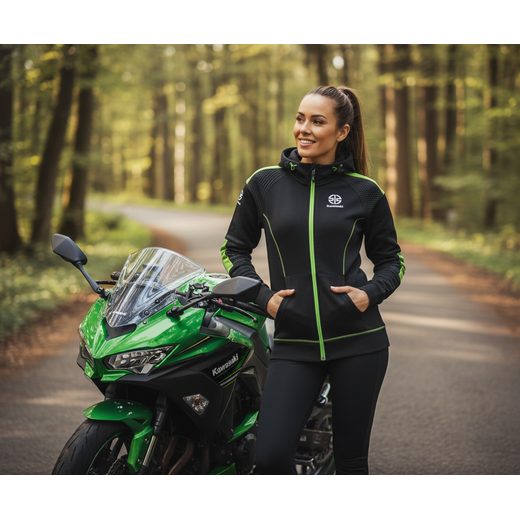 DÁMSKÁ SPORTOVNÍ MIKINA KAWASAKI 2023 - MIKINY - NA MOTORKÁŘE