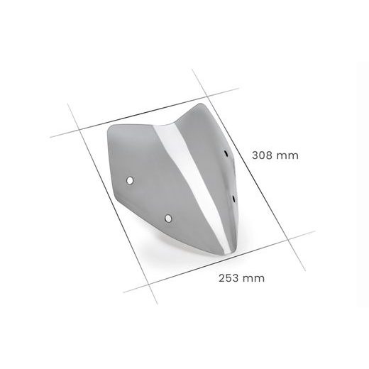 PLEXI ŠTÍT PUIG SPORT 21753J MATNÁ ČERNÁ - PLEXI ŠTÍTY - NA MOTORKU