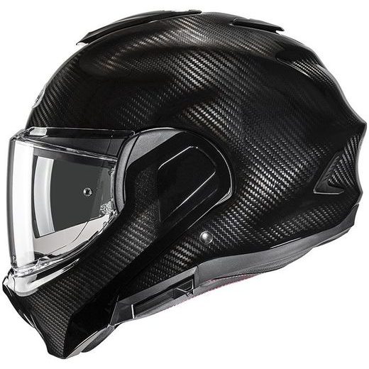 HJC PŘILBA F100 CARBON BLACK - PŘEKLOPNÉ HELMY - NA MOTORKÁŘE