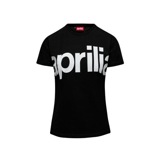 APRILIA DÁMSKÉ TRIČKO BIG LOGO - ČERNÁ 2026 - DÁRKY PRO FANOUŠKY APRILIA - NA MOTORKÁŘE