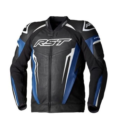 PÁNSKÁ KOŽENÁ BUNDA RST TRACTECH EVO 5 CE 3437 - MODRÁ - SPORTOVNÍ BUNDY - NA MOTORKÁŘE