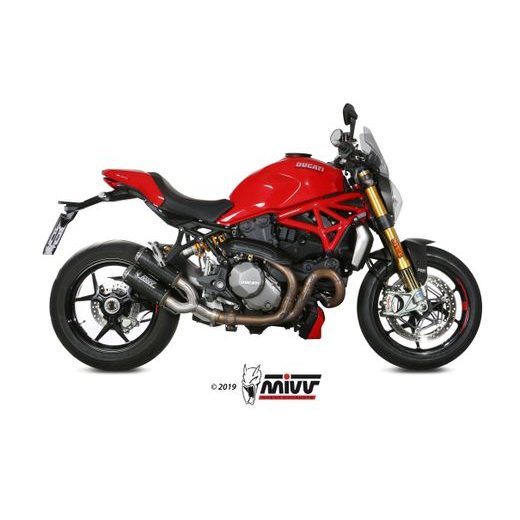 2 KONCOVKY VÝFUKU MIVV MK3 D.042.SM3C KARBON - DVOJITÉ KONCOVKY VÝFUKU - NA MOTORKU