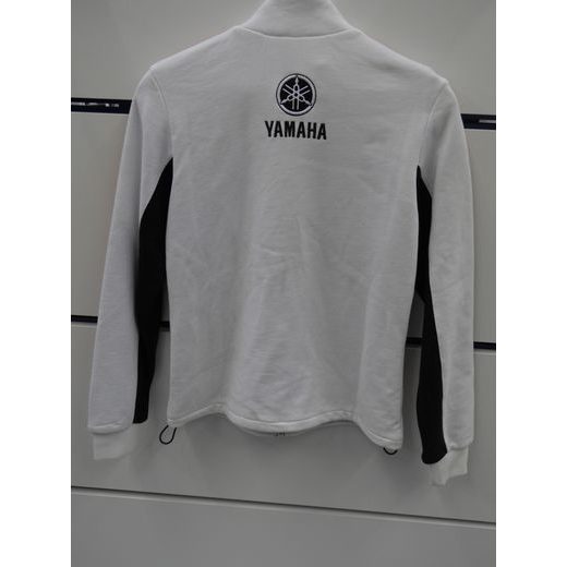 MIKINA YAMAHA IWATA, BÍLÁ SE ZIPEM - MIKINY - NA MOTORKÁŘE