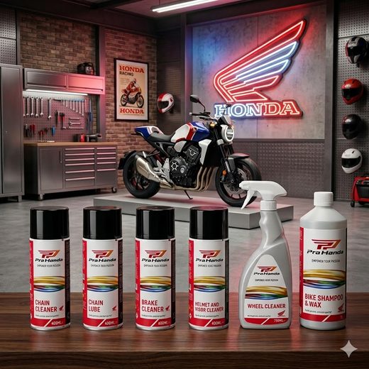 PRO HONDA: ULTIMÁTNÍ SADA MOTOKOSMETIKY 6V1 - MOTO KOSMETIKA - NA MOTORKU