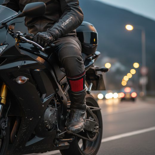 PONOŽKY RST TRACTECH RIDING / 0285 - ČERNÁ - PONOŽKY - NA MOTORKÁŘE