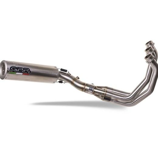VÝFUK KOMPLETNÍ GPR M3 E5.T.97.CAT.M3.TN BROUŠENÝ TITAN - VÝFUKY - NA MOTORKU