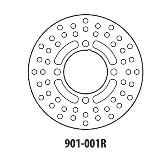 BRZDOVÝ KOTOUČ GOLDFREN 901-001R ZADNÍ 190,7 MM