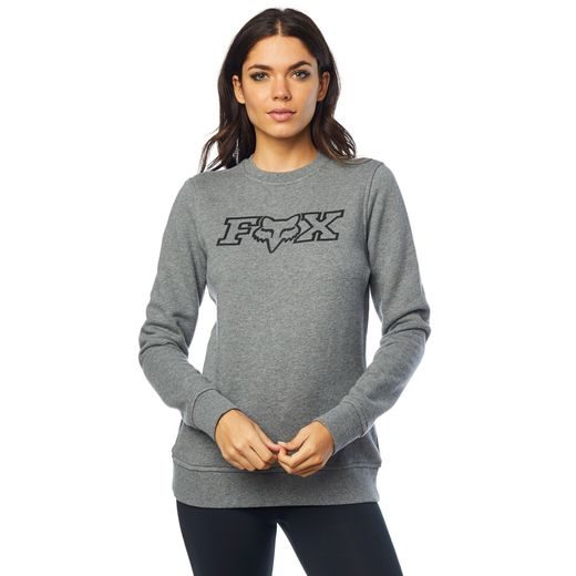 DÁMSKÁ MIKINA FOX FHEADX CREW FLEECE - ŠEDÁ