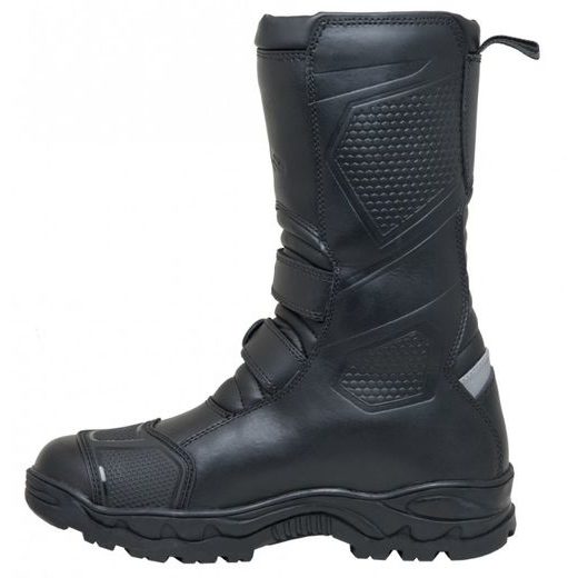 CESTOVNÍ KOŽENÉ BOTY MBW TANER - ČERNÉ - KOŽENÉ BOTY - NA MOTORKÁŘE