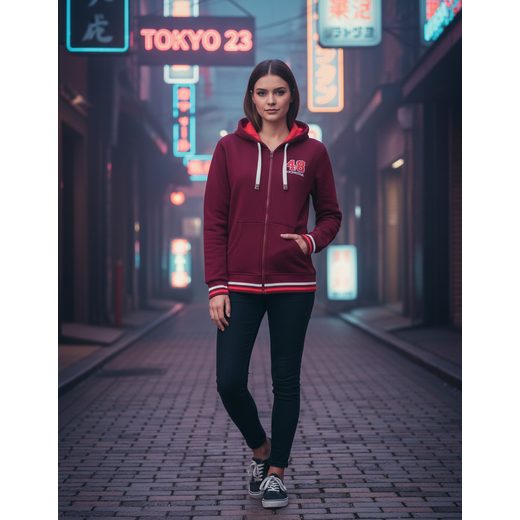 HONDA MIKINA TOKYO 23 ZIP DÁMSKÁ RED - DÁRKY PRO FANOUŠKY HONDA - NA MOTORKÁŘE