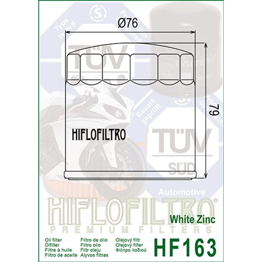 OLEJOVÝ FILTR HIFLOFILTRO HF163 - VÝMĚNA OLEJE - NA DOVOLENOU
