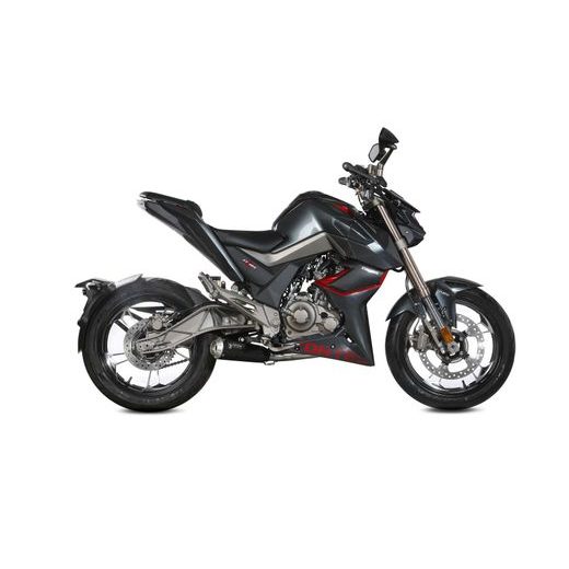 VÝFUK KOMPLETNÍ 1X1 MIVV X-M1 Z.002.SC4B ČERNÁ - DVOJITÉ KONCOVKY VÝFUKU - NA MOTORKU