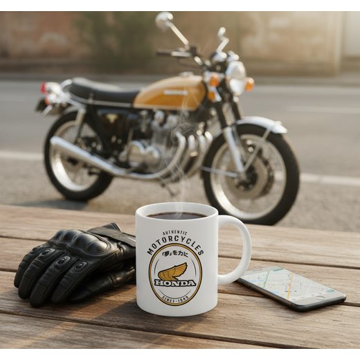 HONDA HRNEK VINTAGE - BÍLÁ - DÁRKY PRO FANOUŠKY HONDA - NA MOTORKÁŘE