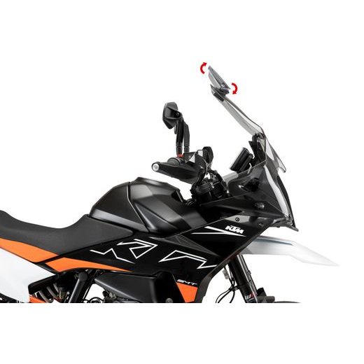 PLEXI ŠTÍT PUIG TOURING WITH VISOR 21992H KOUŘOVÁ - PLEXI ŠTÍTY - NA MOTORKU