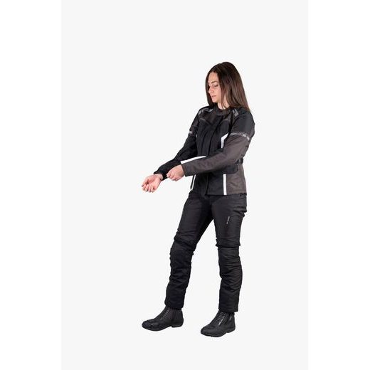 DÁMSKÁ CESTOVNÍ TEXTILNÍ BUNDA IXS EVANS-ST 2.0 ČERNO-BÍLÁ - TEXTILNÍ BUNDY - NA MOTORKÁŘE