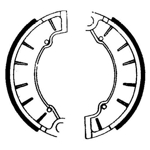 BRZDOVÉ ČELISTI FERODO 225129153 - BRZDY - NA MOTORKU