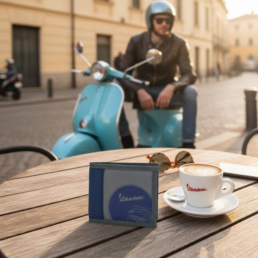 PENĚŽENKA VESPA ROLLER - MODRÁ - OSTATNÍ - NA MOTORKÁŘE