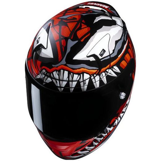 HJC PŘILBA RPHA 12 MAXIMIZED VENOM MARVEL MC1SF - BEZ SLUNEČNÍ CLONY - NA MOTORKÁŘE
