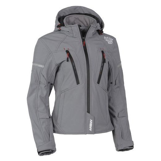 MBW HANA SOFTSHELL LADY JACKET STONE GREY - TEXTILNÍ BUNDY - NA MOTORKÁŘE