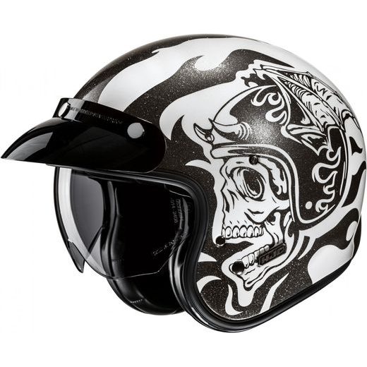 HJC PŘILBA V31 FLAME MC5 - OTEVŘENÉ HELMY - NA MOTORKÁŘE
