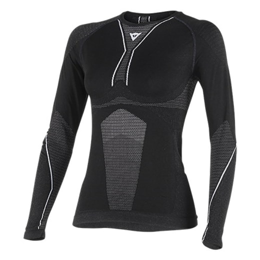 DÁMSKÉ TERMOAKTIVNÍ TRIKO (LETNÍ) DAINESE D-CORE DRY TEE LS LADY ČERNÁ/BÍLÁ