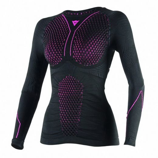 DÁMSKÉ TERMOAKTIVNÍ TRIKO DAINESE D-CORE THERMO TEE LS LADY ČERNÁ/RŮŽOVÁ