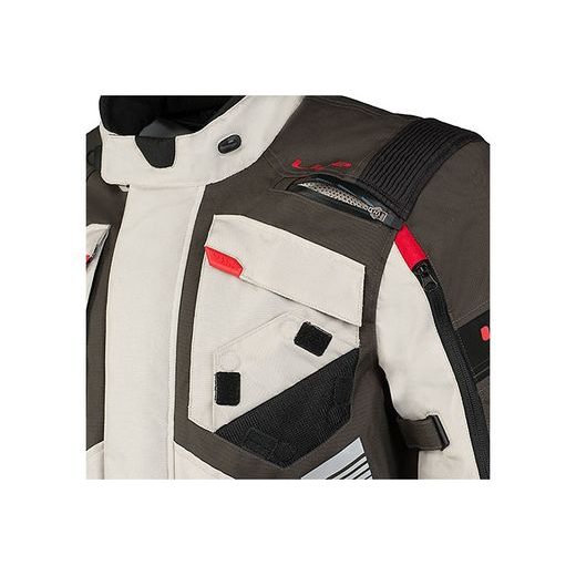 PÁNSKÁ TEXTILNÍ TŘÍVRSTVÁ BUNDA MBW GT ADVENTURE JACKET - BÉŽOVÁ - TEXTILNÍ KALHOTY - NA MOTORKÁŘE
