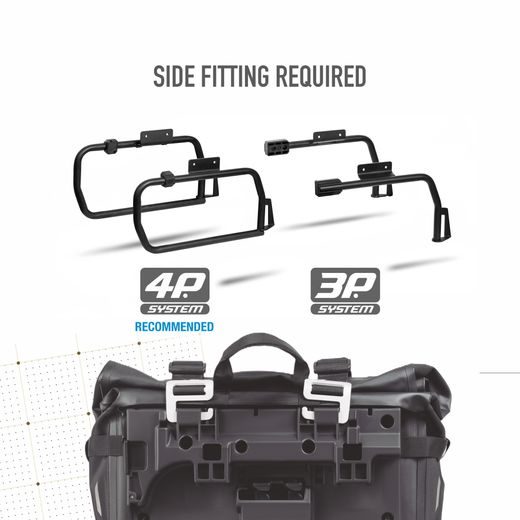 ADVENTURE SET: BOČNÍ BRAŠNY SHAD TERRA TR30 + KUFR SHAD TR46 + OPĚRKA PRO KAWASAKI KLE 500 (2026) - SADY - NA MOTORKU