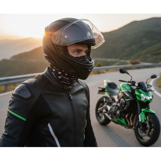 STYLOVÝ ŠÁTEK KAWASAKI ZED (BALACLAVA) - ŠÁTKY A KUKLY - NA MOTORKÁŘE