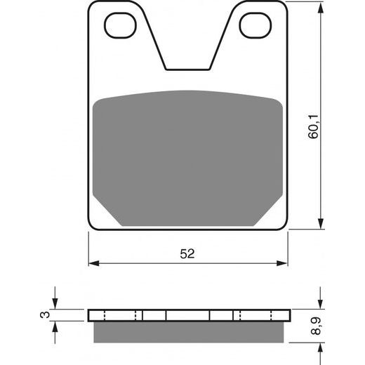 BRZDOVÉ DESTIČKY GOLDFREN 169 S33 STREET REAR