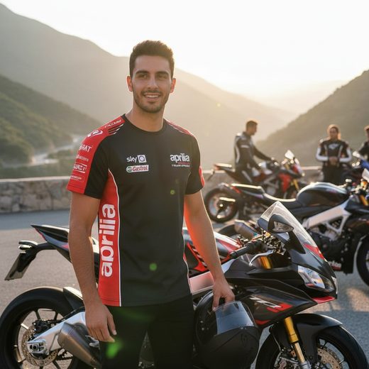 TRIČKO APRILIA TEAMWEAR REPLICA - L - DÁRKY PRO FANOUŠKY APRILIA - NA MOTORKÁŘE