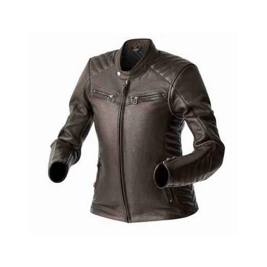 DÁMSKÁ KOŽENÁ BUNDA - RST 103644 ROADSTER AIR D3O - HNĚDÁ - KOŽENÉ BUNDY - NA MOTORKÁŘE