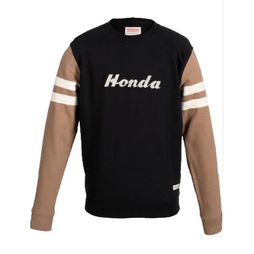 HONDA MIKINA STRIPES CLASSICAL HERITAGE - ČERNÁ/BÉŽOVÁ 2026 - VOLNÝ ČAS - NA MOTORKÁŘE