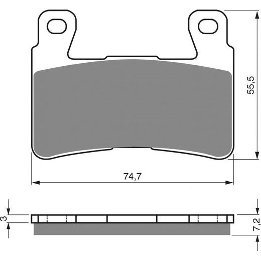 BRZDOVÉ DESTIČKY GOLDFREN 134 S33 STREET FRONT