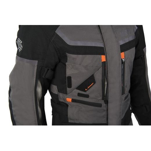 TEXTILNÍ TŘÍVRSTVÁ BUNDA MBW ADVENTURE EVO JACKET - ORANŽOVÁ - TEXTILNÍ BUNDY - NA MOTORKÁŘE