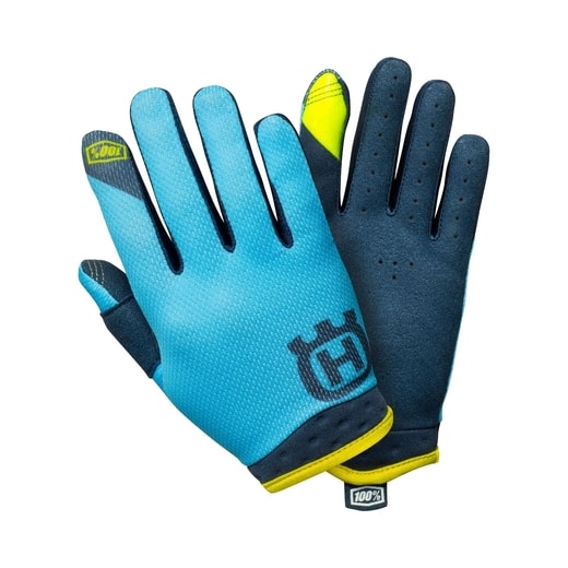 DĚTSKÉ MX RUKAVICE HUSQVARNA KIDS ITRACK RAILED GLOVES BLUE (MODRÁ)