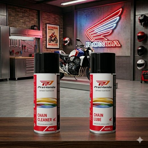 PRO HONDA: SADA PRO PÉČI O ŘETĚZ - MOTO KOSMETIKA - NA MOTORKU